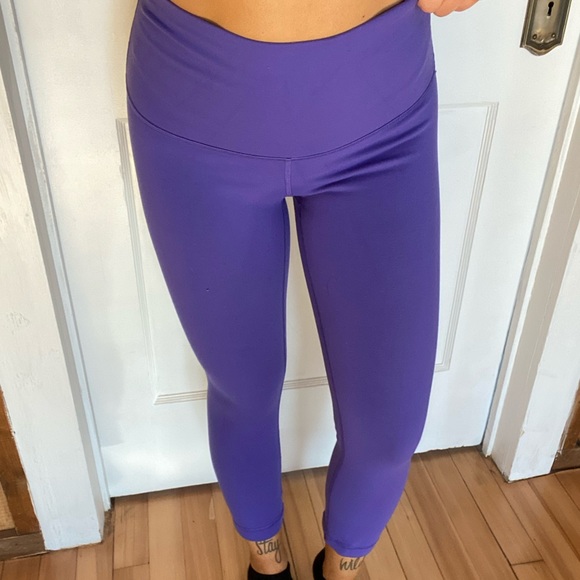 Lululemon Purple Cropped Leggings - Picture 2 of 4